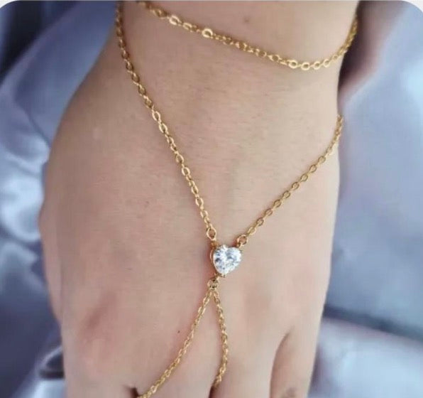 Pulsera Estilo Árabe con Corazón 1701