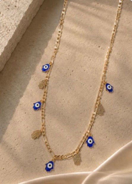 Collar Hamsas Ojos Turcos 4703
