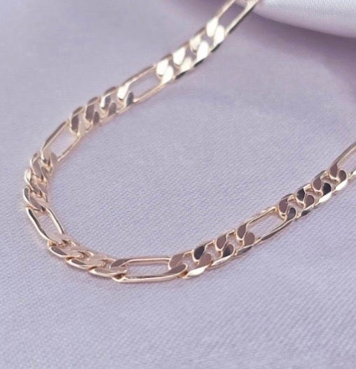 Cadena Tejido barbada
Abierta Oro Dorado Talla 5004